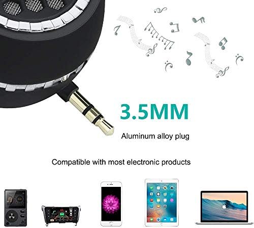 Mini Portable Speaker, 3W Mobile Phone Speaker Line-in Speaker with Clear Bass 3.5mm AUX Audio Interface, Plug and Play for iPhone, iPad, iPod, Tablet, Smartphone - Image 7