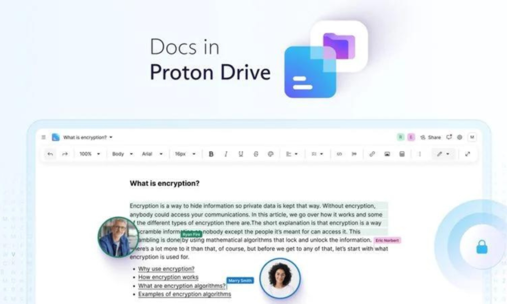 Proton Unveils Secure, Encrypted Alternative to Google Docs