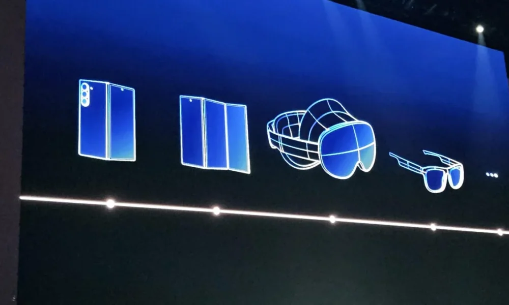 Samsung has officially teased its first tri-fold smartphone at Galaxy Unpacked 2025!  